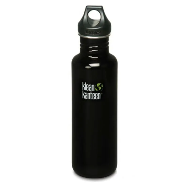 Klean Kanteen Classic 800ml in hiking backpack for outdoor adventures and travel